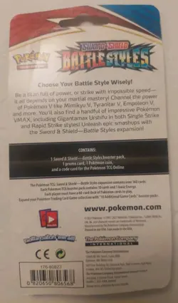 Pokemon Charmander Battle Styles Promo SWSH092 Galaxy Holo Swirl Checklane Pack - Image 2