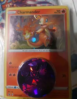 Pokemon Charmander Battle Styles Promo SWSH092 Galaxy Holo Swirl Checklane Pack - Image 3