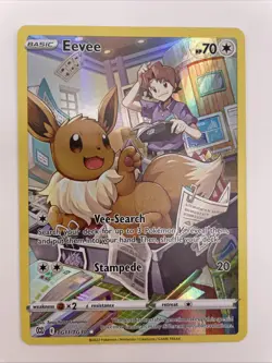 Pokemon TCG Eevee TG11/TG30 Swsh09: Brilliant Stars Trainer Gallery Ultra Rare - Image 1
