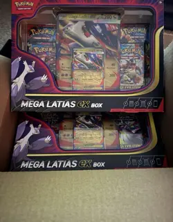 Pokemon TCG Mega Latias ex COLLECTION BOX CASE Factory Sealed 6 Boxes - Image 1