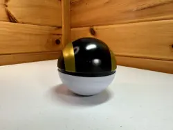 Pokemon Pokeball Tin Metal Ultra Ball Collector's Item *EMPTY* (dented) - Image 2
