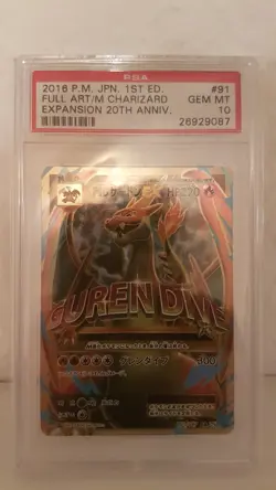 M Charizard EX #091 20th Anniversary Pokemon XY Japanese 1st Edition - PSA 10 - - Image 1