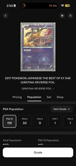 PSA 10 GIRATINA-REVERSE FOIL 2017 POKEMON JPN THE BEST OF XY #048 - Image 4