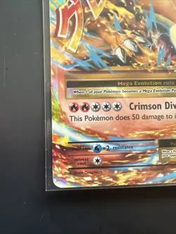 Pokemon XY Evolutions Mega Holo Card M Charizard EX 13/108 LP NM/Mint Condition - Image 3