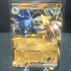 Pokemon TCG Lucario ex 082/142 Stellar Crown Double Rare Holo NM - Image 1