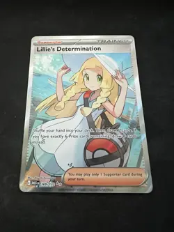 Pokemon Lillie’s Determination 169/132 Full Art Trainer Rare Mega Evolutions NM - Image 1