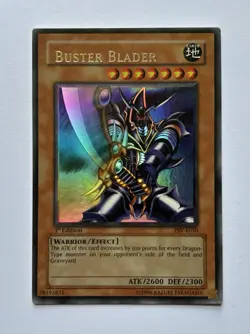 Buster Blader PSV-050 1st Edition MINT Condition *MISPRINT* Yu-Gi-Oh Ultra Rare - Image 1