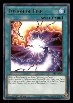 Yugioh Fusion of Fire #SAST-EN057 Savage Strike LP - Image 1