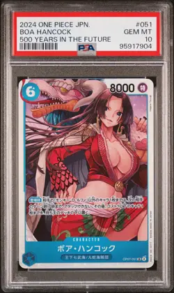 2024 One Piece CCG Boa Hancock #051 Japanese PSA 10 GEM MINT Graded Card - Image 1