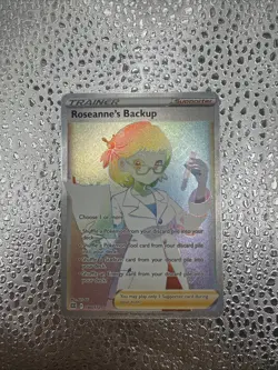 Roseanne's Backup 180/172 Brilliant Stars Rainbow Secret Rare Pokemon Card - Image 1