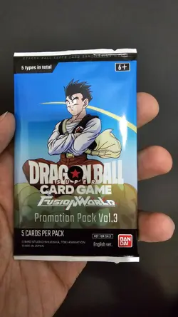 Dragon Ball Super Fusion World Promotion Pack Vol 3 Sealed English 5 Cards Total - Image 1