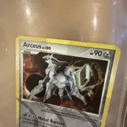 Pokemon TCG Arceus lv.100 AR9 Holo Card 2009 MP Condition - Image 3