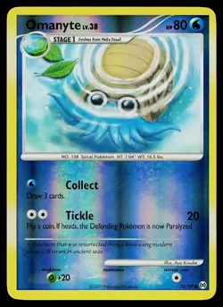Pokemon Card - Omanyte Arceus 70/99 Reverse Holo - Image 1