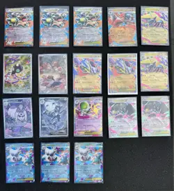 Pokemon Mega Evolution Lot Of 18 Holographic Cards - Including 4 Full Art Cards - Image 1