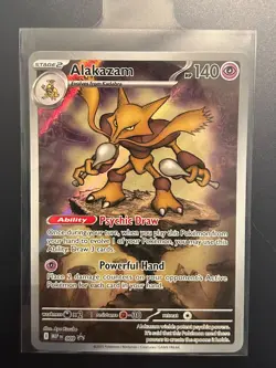 Pokemon TCG Alakazam MEP 009 2025 Mega Evolution ETB Black Star Promo Card - NM - Image 1