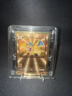Pokemon Celebrations Gold Metal Charizard Card 4/102 Premium Collection - Image 3
