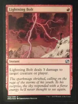 mtg magic lightning bolt FOIL ENGLISH modern masters 2015 foudre - Image 1