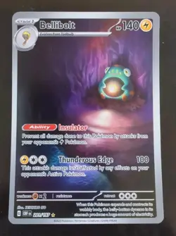 🔥Pokemon SV Obsidian Flames Bellibolt 201 Illustration Rare card Full Art NM - Image 1