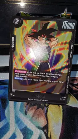 Bardock Dragon Ball Super Fusion World Promo Card FP-021 NM/M Release Event - Image 2