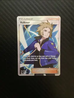 Volkner 156/156 Full Art Ultra Rare 2018 Sub & Moon Ultra Prism Pokemon Card NM - Image 1