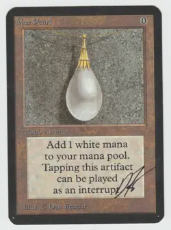 ►Magic-Style◄ MTG - Mox Pearl - ALPHA - NM (signed) - Image 1