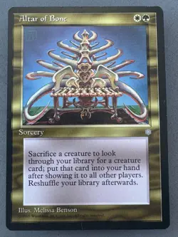 Altar of Bone Ice Age MTG-LP Excellent-Vintage Magic the Gathering-RESERVE LIST - Image 1