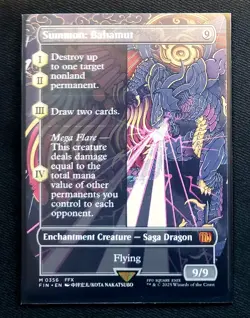 MTG Summon: Bahamut (Borderless) Final Fantasy Regular Mint Condition 🔥 - Image 1