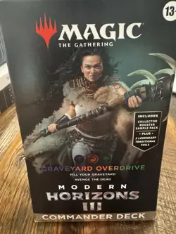 MTG Modern Horizons 3 Commander Deck Graveyard Overdrive, Sealed Box is Worn - Image 5