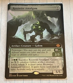 Rootwire Amalgam, Extended Art Foil The Brothers War Magic MTG (351) - Image 1