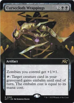 Cursecloth Wrappings (Extended Art) R Aetherdrift 383 NM - Image 1
