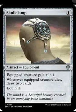 Skullclamp - 283 - NM - Commander: Bloomburrow - MTG - Image 1