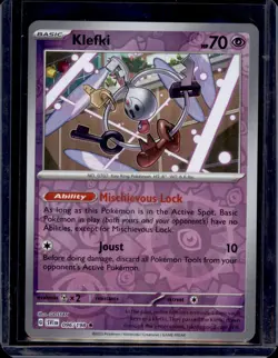 Klefki SV01: Scarlet & Violet Base Set Pokemon #096/198 Reverse Holo NM+ - Image 1