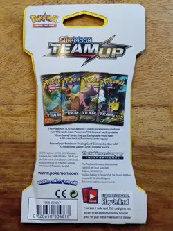 Factory Sealed Pokemon TCG Sun and Moon Team Up Blister Booster Pack Gengar New - Image 2