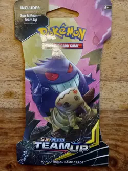 Factory Sealed Pokemon TCG Sun and Moon Team Up Blister Booster Pack Gengar New - Image 5