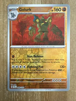 Pokemon TCG Golurk Scarlet & Violet-Temporal Forces 088/162 Reverse Holo... - Image 1