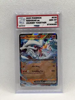 Reshiram ex 030/159 Double Rare Journey Together Pokemon - VCG 10 - NO PSA / BGS - Image 1