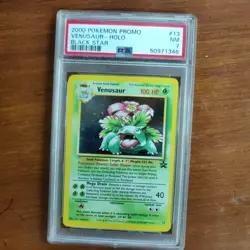 2000 Pokemon Promo VENUSAUR Holo Black Star Promo #13 NINTENDO PSA 7 NM - Image 1