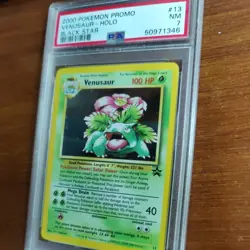 2000 Pokemon Promo VENUSAUR Holo Black Star Promo #13 NINTENDO PSA 7 NM - Image 2