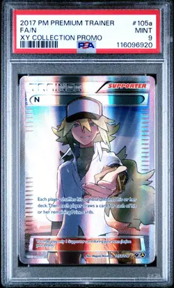 PSA 9 N #105a Full Art 2017 Pokemon XY Premium Trainer Coll. Black Star Promo - Image 3