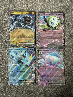 4 Black Bolt & White Flare EX - Zekrom, Meloetta, Kyurem, Jellicent Pokemon 086 - Image 1