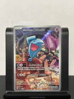Pokemon Destined Rivals Team Rocket’s Wobbuffet 203 Black Star Promos NM - Image 1