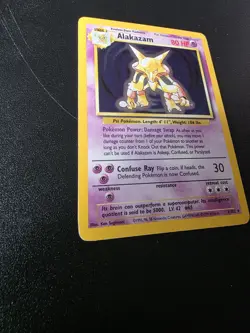 Pokemon TCG WOTC Alakazam 1/102 Holo 1999UK Unl Base Set NM - Image 4