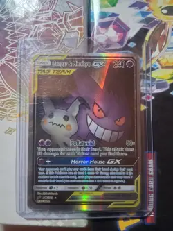 Pokemon TCG 2019 Gengar & Mimikyu GX 165/181 SM Team Up Alt Art Custom Fan Art - Image 1