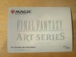 Vivi Ornitier Art Series Gold Stamped 17/53 - Final Fantasy MTG Art Card Signed - Image 2