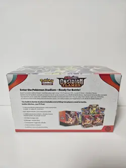 Pokemon TCG: Obsidian Flames Build and Battle Stadium - Factory Sealed - Image 2