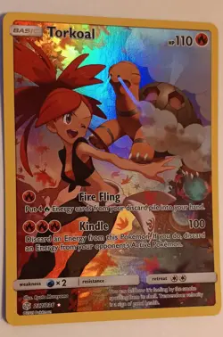 Torkoal Secret 237/236 Secret Rare Holo NM Pokemon SM - Cosmic Eclipse - Image 1