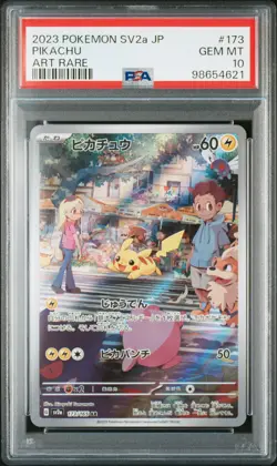2023 POKEMON JPN SV2A-POKEMON 151 ART RARE #173 PIKACHU PSA 10 - Image 1