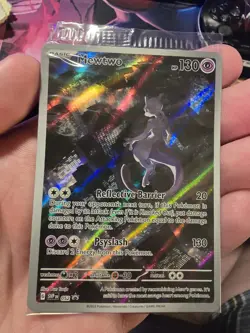 Pokemon Mewtwo TCG Illustration Rare Promo SVP 052 Mint/Near Mint Condition - Image 1