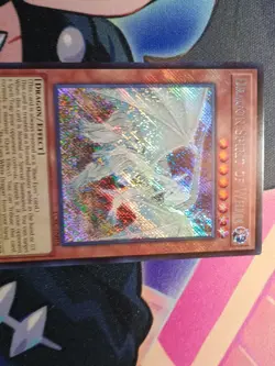 Yu-Gi-Oh TCG Dragon Spirit of White 1st Edi LCKC-EN018 Secret Rare Holo Bleed NM - Image 4