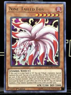 Yu-Gi-Oh! Nine-Tailed Fox Ultra Rare 1st Edition DUPO-EN031 NM HOLO - Image 3
